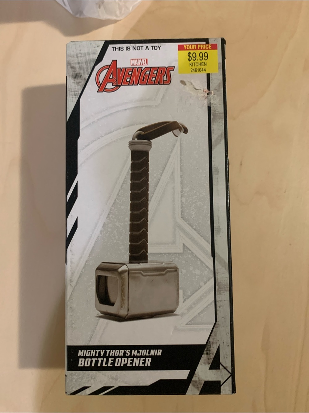 Marvel Avengers Mighty Thor Mjolnir Bottle Opener - Brown, Silver